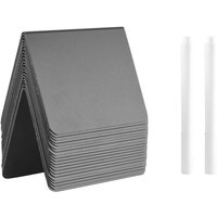20 Teilige Mini Tafel A-FöRmige Tische Buffet Tags pvc LöSchbare Tafeln mit WeißEn Kreide Markern von TLILY