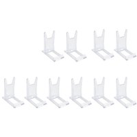 20-teiliger Ausstellungsständer, Acryl-Tellerständer, verstellbar, verschiebbar, transparent, zweiteilig, für Teller, Bücher von TLILY