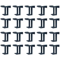 Tlily - 20PCS Photovoltaik-Panel Entwässerung Schnalle Platte Solar Wasser Ablauf Clip für Entwässerung Schwarz 40mm von TLILY