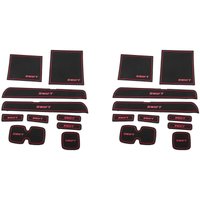 20x Auto Matte für Swift 2005 Bis 2014 Anti Rutsch Auto TüR Schlitz Gummi Latex Nut Matten Innen Tasse Kissen Auto-Styling von TLILY
