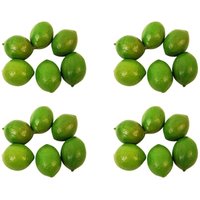 24 x Realistisch Lebensechte Künstliche Kunststoff Limette Zitrone Obst Essen Gefälschte Home Decor von TLILY
