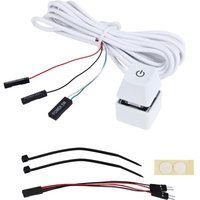 2M Tragbare LED-Leuchten Computer-Desktop-Schalter PC Externer Start Ein/Aus-Taste VerläNgerungskabel, RGB-Licht 2M Tragbare LED-Leuchten Computer-Desktop-Schalter PC Externer Start Ein/Aus-Taste VerläNgerungskabel, RGB-Licht von TLILY