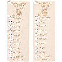 2PCS Temperatur Decke Farbe Diagramm Holz Werkzeug Wolle Schatten Veranstalter Karte Tragbare Planer von TLILY