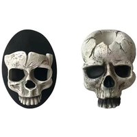 2Pcs Schädel Kerzenhalter Skeleton Leuchter für Halloween Weihnachten von TLILY