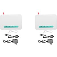 2X Feste Drahtlose Terminal Quad-Band GSM SIM-Karte Telefonleitung Desktop Anrufer Dialer GSM850 / 900/1800 / 1900MHZ EU-Stecker von TLILY