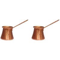 2X Kaffee Holzgriff Türke Türkische Kaffeekanne 320 Ml Kaffeetürke Türkische Kupfer Kaffeemaschine für Türke Cezve Cafeteria von TLILY