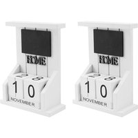2X Schreibtisch Block Kalender Kalender Datum Anzeige Hause BüRo Dekoration () von TLILY