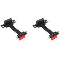 2X pcie X1 Dual PCIe 3.0 Verlängerungskabel rechtwinklig 90 Grad, 8Gbps pci Express 1X Karte - 5CM 2X pcie X1 Dual PCIe 3.0 Verlängerungskabel rechtwinklig 90 Grad, 8Gbps pci Express 1X Karte - 5CM von TLILY