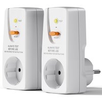 2er-Pack 16 a Gfci-Auslaufschutzstecker RCD-Steckdose Leistungsschalter für Den Heimgebrauch Personenschutzstecker EU-Stecker von TLILY