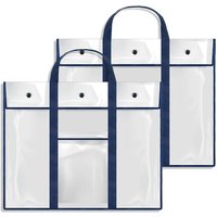 2er-Pack große Poster-Aufbewahrungstasche, 80 x 64 cm, Pinnwandhalter, Kunstportfolio-Behälter für Lehrer im Klassenzimmer von TLILY