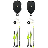 2er-Set Quarzuhrwerk-Kit Oszillierendes Uhrwerk + Leuchtzeiger Uhr Reparaturteile Ersatzteile-A 2er-Set Quarzuhrwerk-Kit Oszillierendes Uhrwerk + Leuchtzeiger Uhr Reparaturteile Ersatzteile-A von TLILY