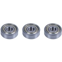 Tlily - 3 Stücke 8 x 24 x 8mm Metall Abgeschirmt Rille Miniatur Lager Metall 628Z von TLILY