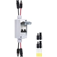 Tlily - 30 Ampere 12 V-400 v dc Trennschalter Miniatur-Leistungsschalter mit IP65-Verteilerkasten für Solarmodule Plug-and-Play von TLILY