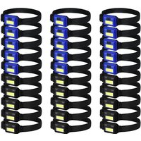 30 Stück LED-Scheinwerfer-Taschenlampe für Erwachsene und Kinder, Außenscheinwerfer mit verstellbarem Stirnband, wasserdicht 30 Stück LED-Scheinwerfer-Taschenlampe für Erwachsene und Kinder, Außenscheinwerfer mit verstellbarem Stirnband, wasserdicht von TLILY