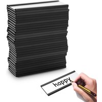 30 Teilige Magnetische Etiketten Halter mit Magnetischen Daten Karten Haltern Durchsichtigen Kunststoff Schutz Folien für Metall Regale (1 x 3 ) von TLILY