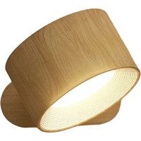 360 Grad drehbare Wandleuchte LED Nachttisch Lesebuch wiederaufladbare tragbare Touch einstellbare Nachtlicht C von TLILY
