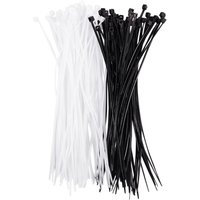 Tlily - 3Mm x 150Mm Auto Wire Push Kabel Kabelbinder Organizer Schwarz 100 Stk von TLILY