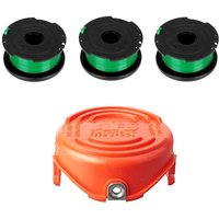 3PCS Trimmer Spool Linie + 1PCS Kappe -080-/90583594 Ersetzen für GH3000 LST540 LST540B GH3000R Rasenmäher Zubehör von TLILY