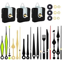 Tlily - 3Pcs Uhr Mechanismus Kit mit 6 Verschiedenen Hand diy Wand Reparatur Ersatz Motor Teile Stille Tlily - 3Pcs Uhr Mechanismus Kit mit 6 Verschiedenen Hand diy Wand Reparatur Ersatz Motor Teile Stille von TLILY