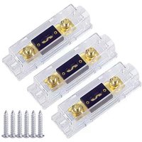 3Pcs anl Sicherung Halter Bolt-on Auto Halter Schmelzsicherung mit 80A Sicherungen amp 3Pcs anl Sicherung Halter Bolt-on Auto Halter Schmelzsicherung mit 80A Sicherungen amp von TLILY