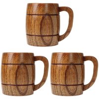 3X 400 Ml Natur Becher Im Klassischen Stil Aus Krüge Trinken für Party Neuheit Geschenke Umweltfreundlich von TLILY