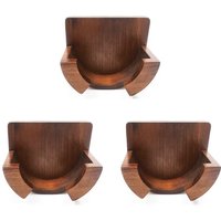 3X Kaffee-Siebträger 51MM-58MM Wandregal Espresso-Kaffeefilterhalter Stampfer Wandmontiertes Gestell Kaffeewerkzeuge von TLILY