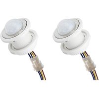 3X Mini-Bewegungssensor Lichtschalter 110-220V PIR-Sensor Intelligente ErkennungszeitverzöGerung Einstellbarer Infrarot-Induktionsdetektor von TLILY