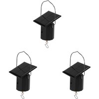 Tlily - 3X Wind Spinner Motor Solar HäNgend Anzeige Motor Rotierende Solarenergie Wind Spinner Motor Drehbarer Haken für Wind Spiele von TLILY