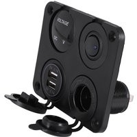 4 Funktionsfeld Dual USB Ladegeraet Gruene LED Volt 12 V Steckdose EIN-AUS Schalter von TLILY