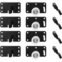 4 StüCk / Set Kleiderschrank TüR Radschrank Rollensatz Schublade TüRscheibe 3.3X1.8X0.1 von TLILY