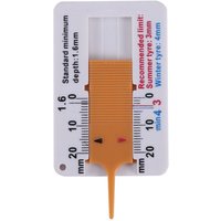 4 StüCke Reifen Profil Tiefen Messer 0-20Mm Auto Bremse Sattel Lineal Nonius Anzeige von TLILY