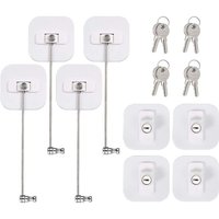 Tlily - 4-Tlg KüHlschrank-TüRschloss-Kit Gefrierschrank-TüRschlöSser SchubladenschrankschlöSser mit 8SchlüSseln 304 Edelstahlschloss von TLILY