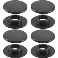 4 x Auto-Matte Teppich Boden Befestigungs Clips Griffe Klemmen Nizza Schwarz Für - 6680520 von TLILY