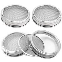 4Er-Pack Sprossenglas-Deckel Aus Edelstahl für EinmachgläSer mit Breiter ÖFfnung und ZüChten Von Sprossen 4Er-Pack Sprossenglas-Deckel Aus Edelstahl für EinmachgläSer mit Breiter ÖFfnung und ZüChten Von Sprossen von TLILY