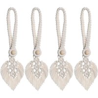 4Pcs Seil Blatt Vorhang Raffhalter Makramee Holdbacks Vorhänge & Voiles Raffhalter von TLILY