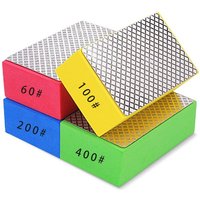 4er-Pack Diamant-Handpolierpads, Pads für Holz, Fliesen, Glas, Stein (Körnung 60/100/200/400) von TLILY
