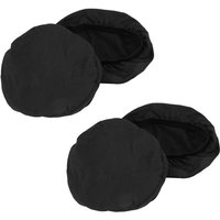 4er-Pack runde Barhockerbezüge – superweiche und waschbare elastische Kissenbezüge für 12–14 Zoll große Stühle – Schwarz 4er-Pack runde Barhockerbezüge – superweiche und waschbare elastische Kissenbezüge für 12–14 Zoll große Stühle – Schwarz von TLILY