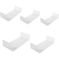 Tlily - 5 Pack Durchsichtige Acryl Display Riser, GrößEn Schmuck Riser Regal Vitrine Halterungen für Kuchen, von TLILY