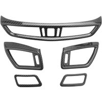 Tlily - 5 Pcs Auto Front Konsole Klimaanlage Vent Outlet Abdeckung für T32 Rogue J11 2014-2020 Carbon Faser von TLILY