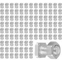 Tlily - 50 Packungen GewäChshaus Muttern und Schrauben Vierkant Reparatur Satz Teile Garten Bedarf von TLILY