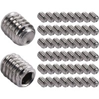 Tlily - 50 Stueck M2.5 x 3mm Edelstahl Innensechskant Set Madenschrauben Kopfloser Mutter Tlily - 50 Stueck M2.5 x 3mm Edelstahl Innensechskant Set Madenschrauben Kopfloser Mutter von TLILY