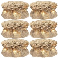 6 Rollen LED rustikale Weihnachtsbaum Girlande Band Handwerk braun 6 Rollen LED rustikale Weihnachtsbaum Girlande Band Handwerk braun von TLILY