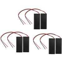 Tlily - 6Pcs 2XAAA 3V Batterien Battery Holder Case Box Draht ein/aus Schalter m Cover von TLILY