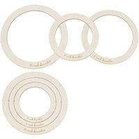 6Pcs Runde Macrame Schneiden Formen Holz Werkzeug Wand Hängen Ring Vorlage von TLILY