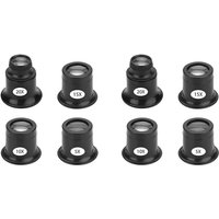 8 STÜCKE Lupe Vergrößern Brillen Lupen Set 5X 10X 15X 20X Uhr Reparatur Lupe Lupe Set Lupe Vergrößern für Uhren Schmuck von TLILY