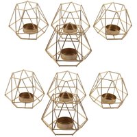 8 Stück Metall Geometrisches Design Tee Licht Votiv Kerzen Halter, Hohle Tee Licht Kerzen Halter 8 Stück Metall Geometrisches Design Tee Licht Votiv Kerzen Halter, Hohle Tee Licht Kerzen Halter von TLILY