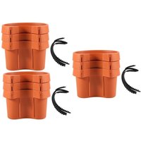 9 Teile Einzigartige Dachrinne Fall Rohr Garten Blumen Topf Abfluss Rohr Blumen TöPfe von TLILY