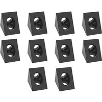 90-Grad-Winkelverbinder für CNC & 3D-Drucker-DIY V-Slot Schwarze Ecke für 2020 Aluminiumprofil 10 Stück von TLILY