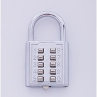 Anti-Diebstahl-Taste Kombination Vorhaengeschloss Push Password Lock -Legierung Sicherheitsschloss Koffer Gepaeck Coded Schrank Locker von TLILY
