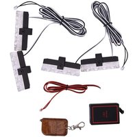 Auto 12V 16 led Rot & Blau Polizei Strobe Flash Licht Dash Notfall Warnung Lampe Auto 12V 16 led Rot & Blau Polizei Strobe Flash Licht Dash Notfall Warnung Lampe von TLILY